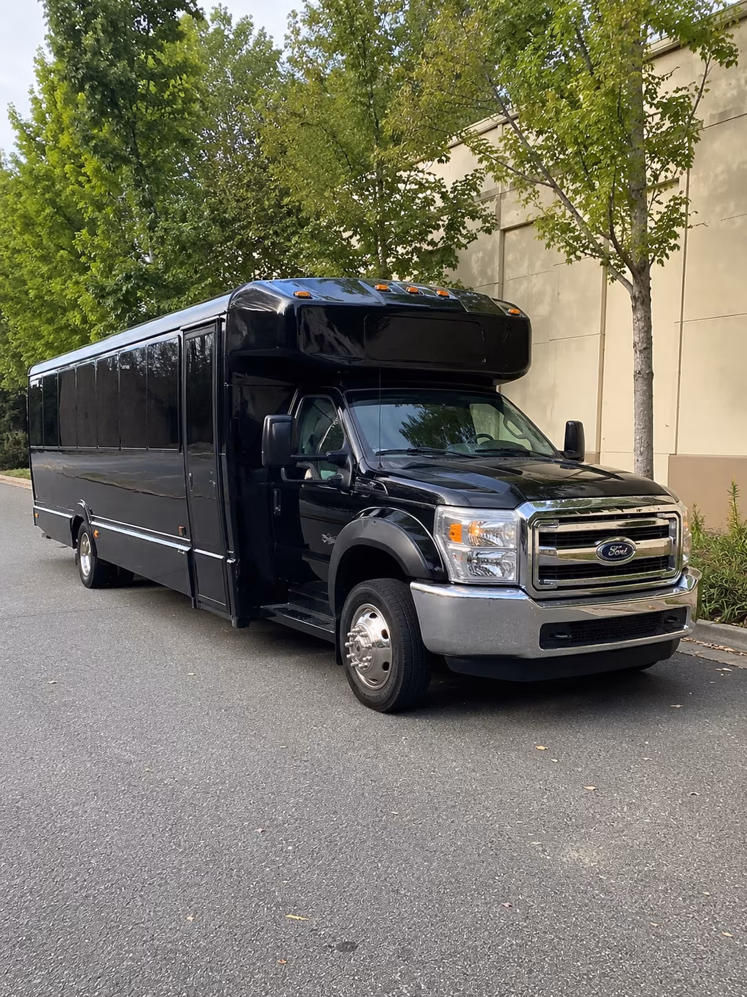 Passenger seating aboard a party bus rental serving Dayton