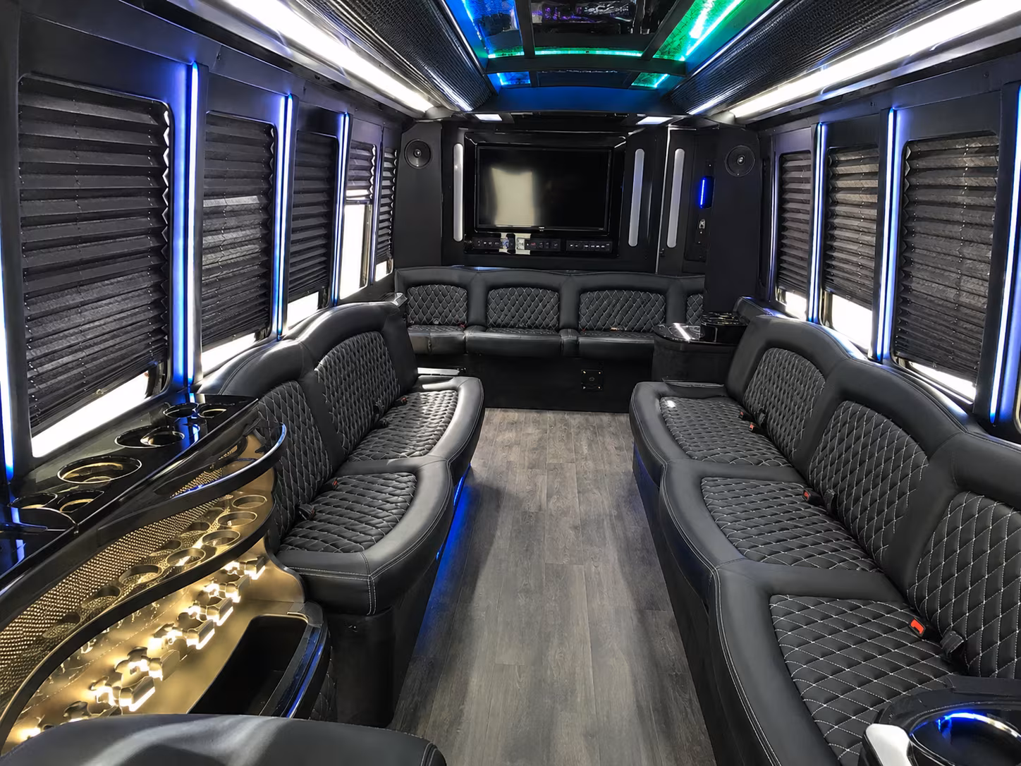 Dayton Private Event Transportation party bus exterior