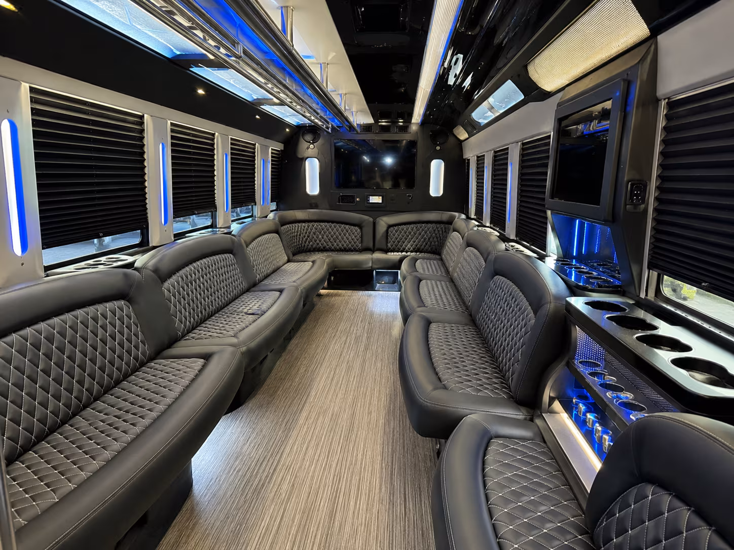 Dayton Private Event Transportation party bus exterior