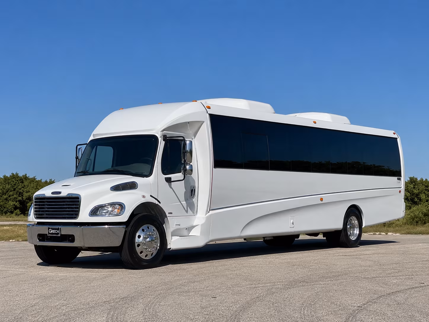 Dayton Private Event Transportation party bus exterior