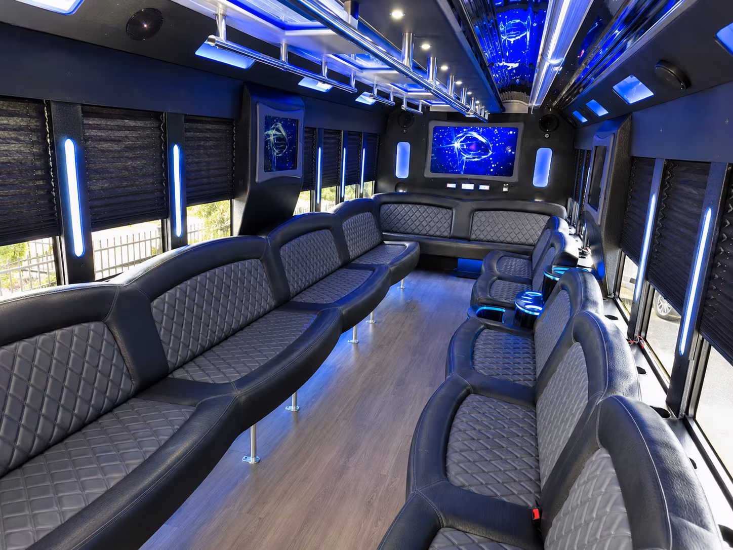 Dayton Private Event Transportation party bus exterior