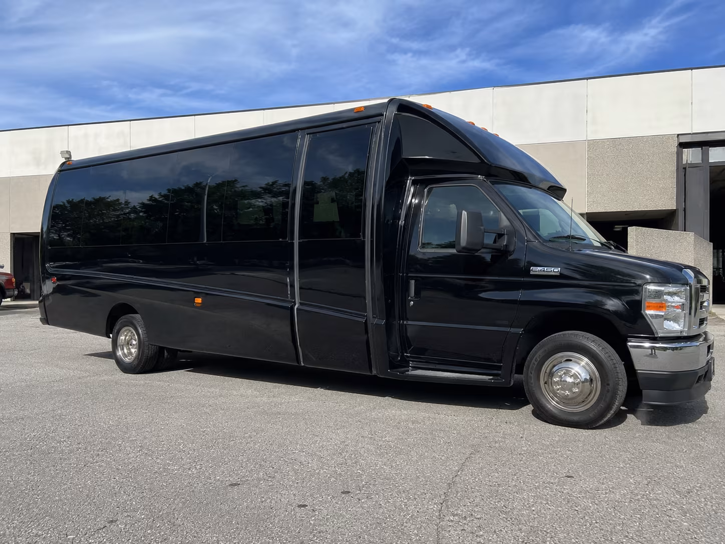 Dayton School Event Transportation party bus exterior