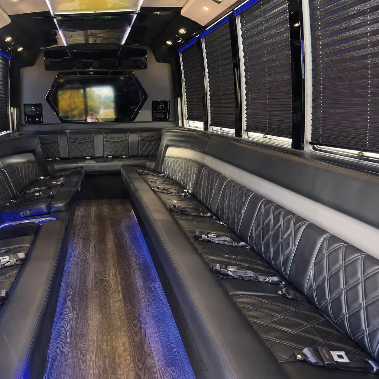 Dayton Wedding Transportation party bus exterior