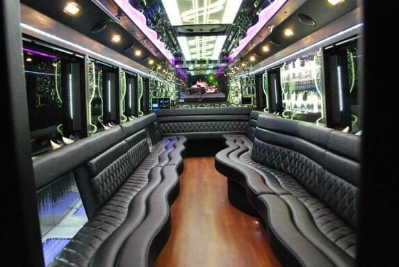 Fort Wayne 25 Passenger Limo bus Interior