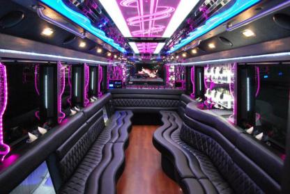 Louisville 50 Passenger Party Bus Interior